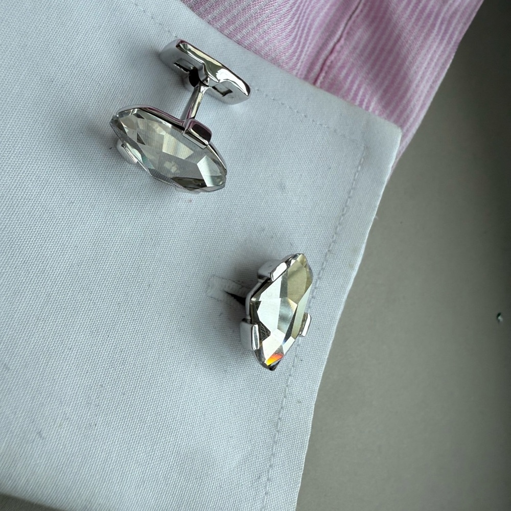 DUCHAMP Elegant Silver Cufflinks